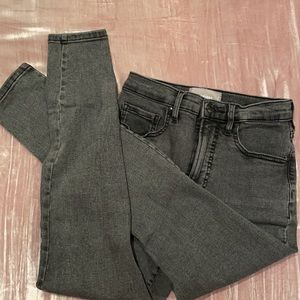 Everlane High Rise Ankle Grey Skinny Jeans